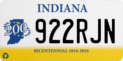 IN license plate 922RJN