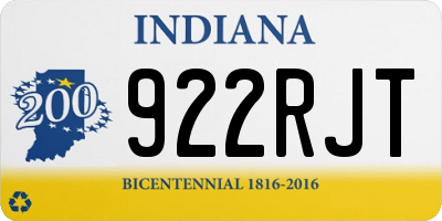 IN license plate 922RJT