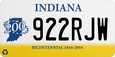 IN license plate 922RJW