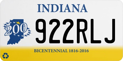 IN license plate 922RLJ