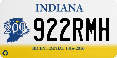 IN license plate 922RMH