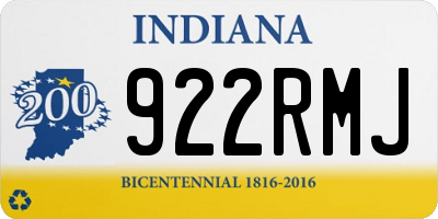 IN license plate 922RMJ