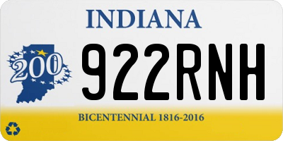 IN license plate 922RNH