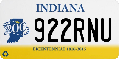 IN license plate 922RNU