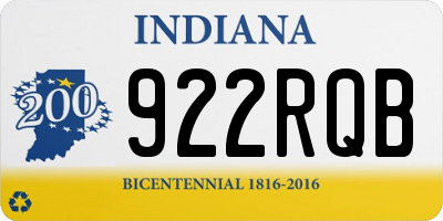 IN license plate 922RQB