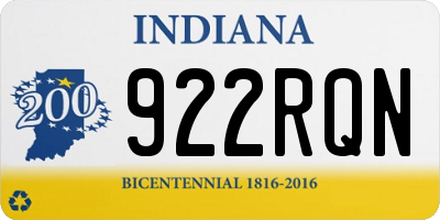 IN license plate 922RQN