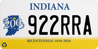 IN license plate 922RRA