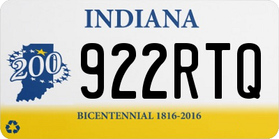 IN license plate 922RTQ