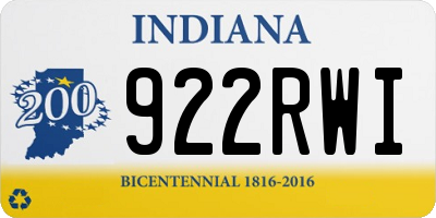 IN license plate 922RWI