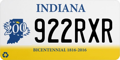 IN license plate 922RXR