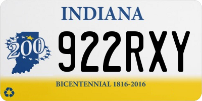 IN license plate 922RXY