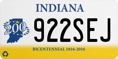 IN license plate 922SEJ