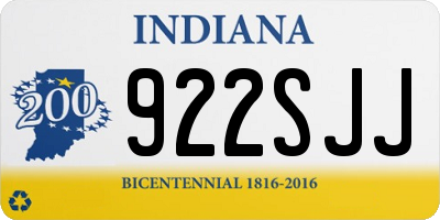 IN license plate 922SJJ