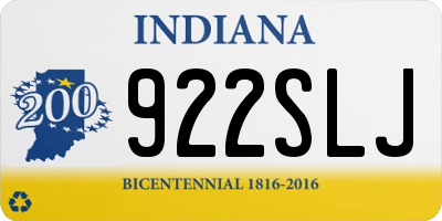 IN license plate 922SLJ