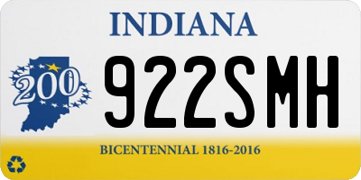 IN license plate 922SMH