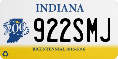 IN license plate 922SMJ