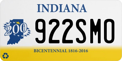 IN license plate 922SMO