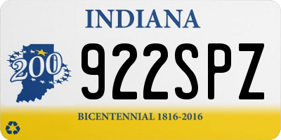 IN license plate 922SPZ