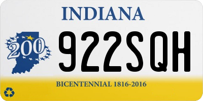 IN license plate 922SQH