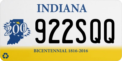IN license plate 922SQQ