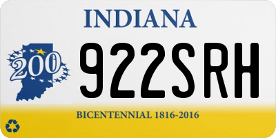 IN license plate 922SRH