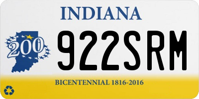 IN license plate 922SRM
