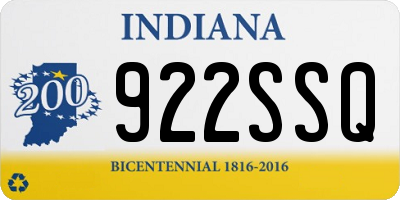 IN license plate 922SSQ