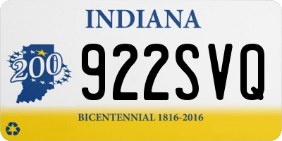IN license plate 922SVQ