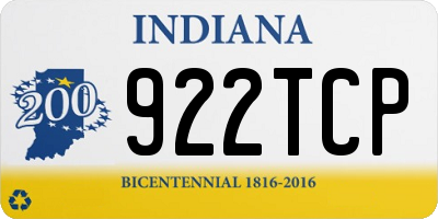 IN license plate 922TCP