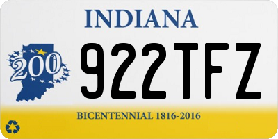 IN license plate 922TFZ