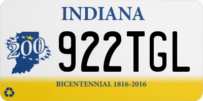 IN license plate 922TGL