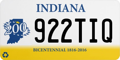 IN license plate 922TIQ