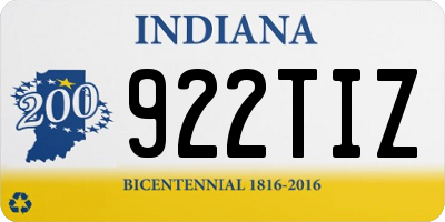 IN license plate 922TIZ