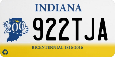 IN license plate 922TJA