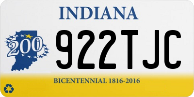 IN license plate 922TJC