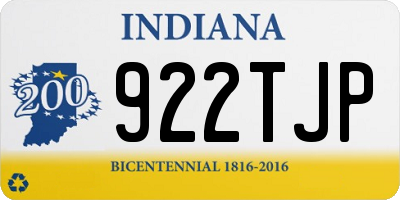IN license plate 922TJP