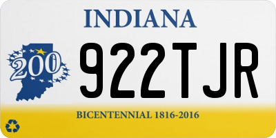 IN license plate 922TJR