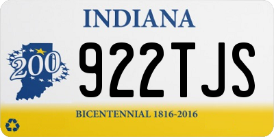 IN license plate 922TJS