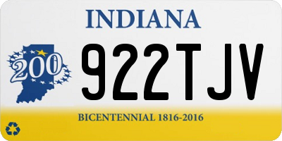 IN license plate 922TJV