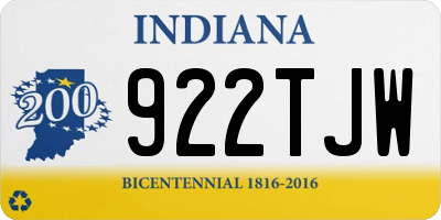 IN license plate 922TJW