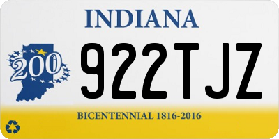 IN license plate 922TJZ