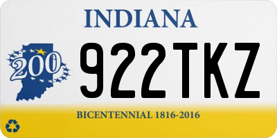 IN license plate 922TKZ