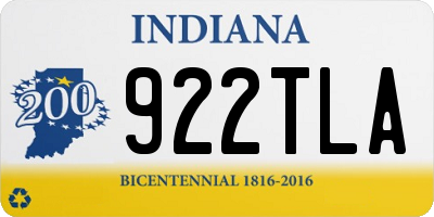 IN license plate 922TLA