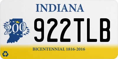 IN license plate 922TLB