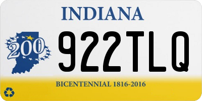 IN license plate 922TLQ