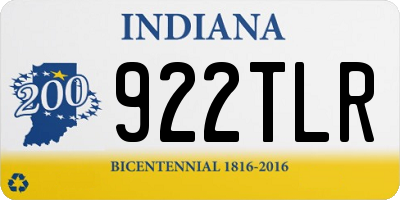 IN license plate 922TLR