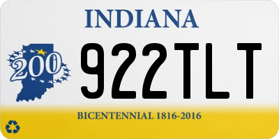 IN license plate 922TLT