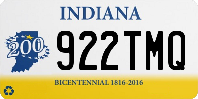 IN license plate 922TMQ