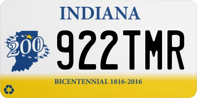 IN license plate 922TMR