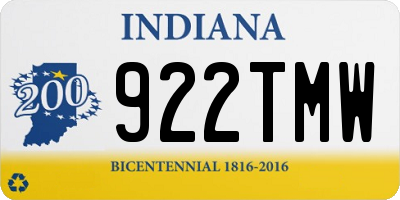 IN license plate 922TMW